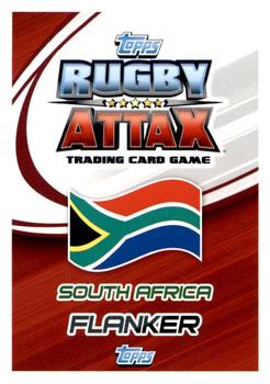 2015 Topps Rugby Attax #133 Marcell Coetzee Back